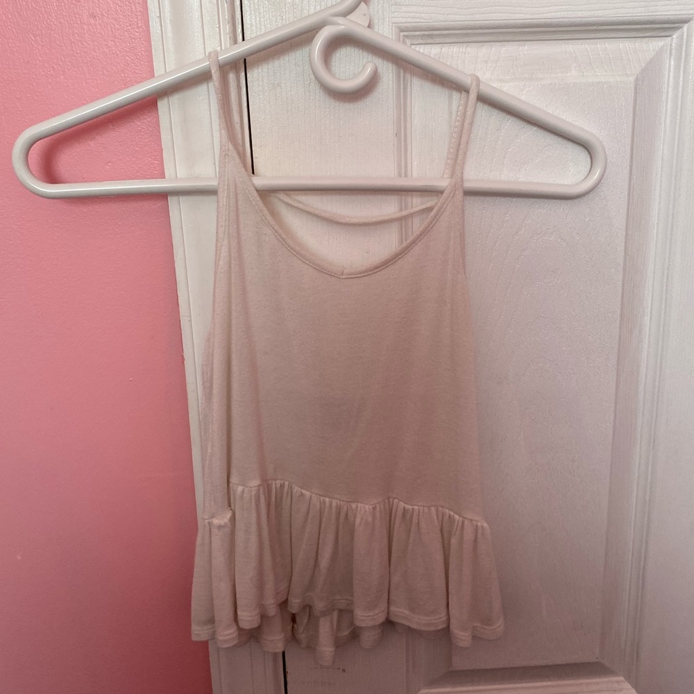 White flowy Charlotte Russe tank top